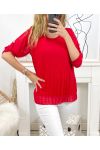 TUNIC PLISSEE CH02 RED