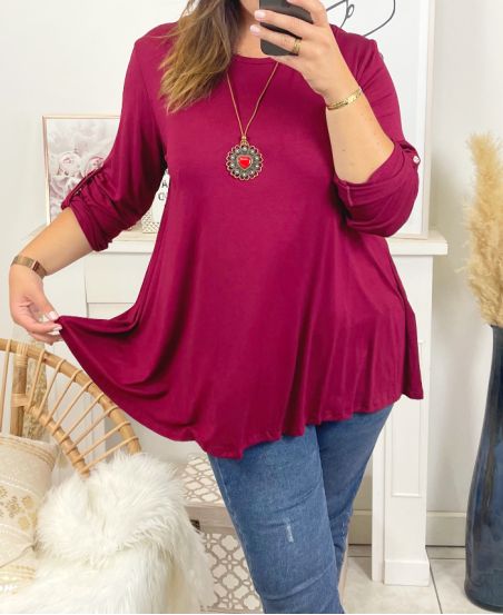 LARGE SIZE HIGH WITH NECKLACE OFFERED 2029 BORDEAUX