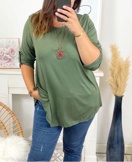 LARGE SIZE HIGH WITH NECKLACE OFFERED 2029 MILITARY GREEN