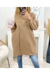 LONG JACKET WITH BUTTONS B3428 BEIGE