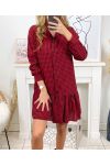 GESTREEPTE TUNIEK JURK 9857 ROOD