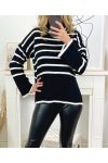 PULL MESH STRIPE 2376 BLACK