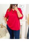 LARGE SIZE BLOUSE CH06 RED