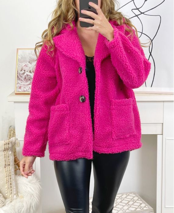 MANTEAU 1532 FUSHIA