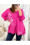 GRANDE TAILLE PULL SOME SEE A 2105B FUSHIA