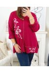 GRANDE TAILLE PULL SOME SEE A 2105B ROUGE