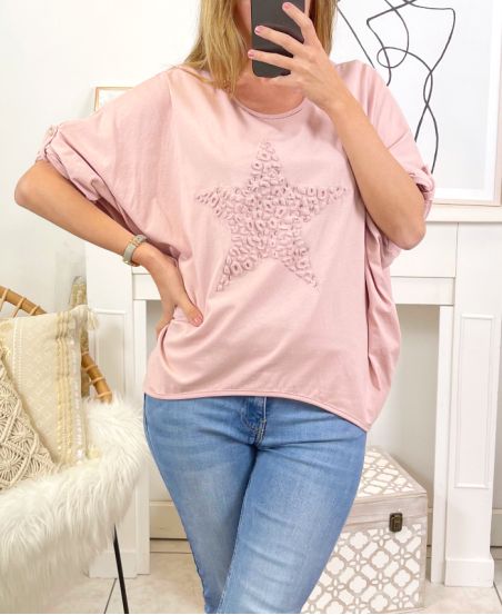 SWEATSHIRT 19711I2 PINK STAR
