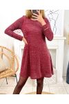 ROBE BRILLANTE 7242 BORDEAUX