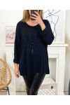 PULL FIN + COLLIER 2106 NOIR