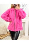 CAPPOTTO IN COTONE ZIPPE 8215 ROSA