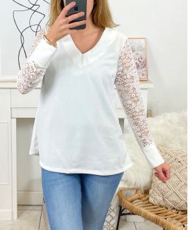 TOP SOIREE LACE 9842 WHITE