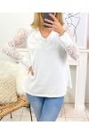 TOP SOIREE LACE 9842 WHITE