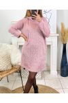 ROBE COL ROULE 9268 ROSE