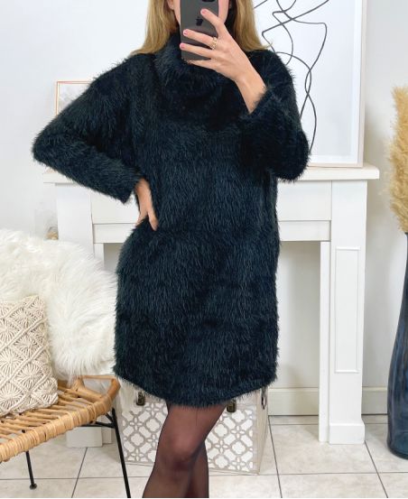 ROBE COL ROULE 9268 NOIR