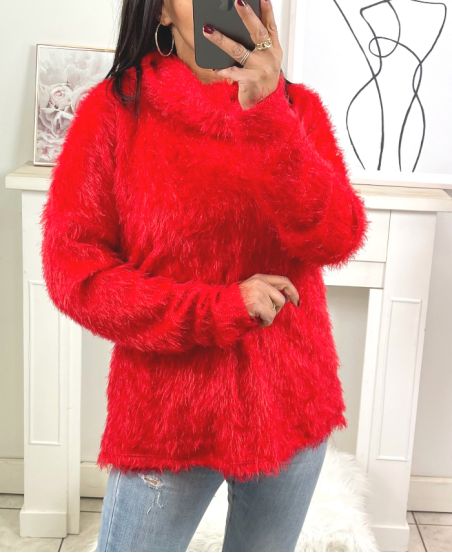 SOFT TURTLENECK SWEATER 9176 RED