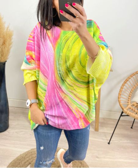 SWETER DAMSKI Z NADRUKIEM PE33