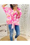 OVERSIZE BLOUSE TO TIE PE46 PINK