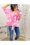 OVERSIZE BLOUSE TO TIE PE46 PINK