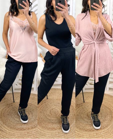 PANTS 2 POCKETS PE47 BLACK