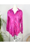 SATIN SHIRT PRINTED ANIMAL PE218 PURPLE