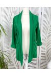 CHAQUETA BLAZER LARGA 2 PLUTCHES PE621 VERDE ESMERALDA