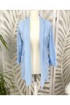 BLUZER LONG BLEZER JACKET 2 PUCHS PE621 SKY BLUE