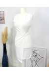 VESTIDO CINTREE HEBILLA PE551 BLANCO