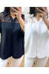 FLUID LACE SHIRT PE842 WEISS