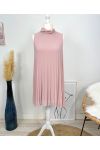 PLEATED DRESS EVASEE PE645 PINK