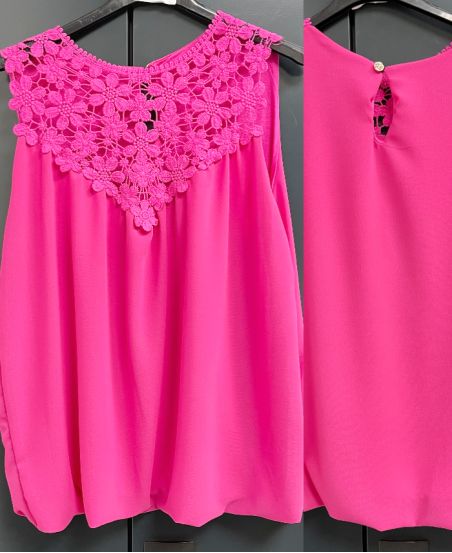 TOP DENTELLE PE905 FUSHIA