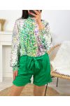 TOP IMPRESIONES CUELLO VERTICAL PE893 VERDE
