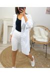 DRESS SHIRT COTTON OVERSIZE PE801 WHITE