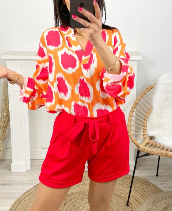 IMPRESS PE52 ORANGE BLOUSE