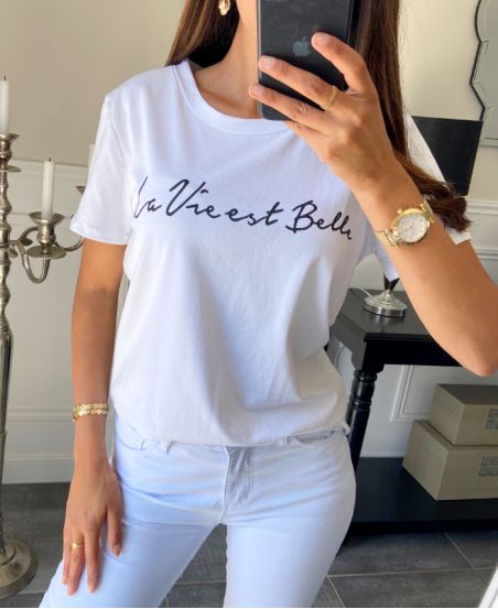 CAMISETA LIFE IS BEAUTIFUL PE928 BLANCO
