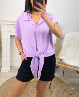 TIE SHIRT PE745 LILA