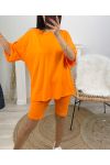 COTTON SET T-SHIRT + CYCLISYE MATCHING PE1494 ORANGE