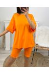 BAUMWOLL-SET T-SHIRT + CYCLISYE PASSEND PE1494 ORANGE