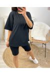 COTTON SET T-SHIRT + CYCLISYE MATCHING PE1494 BLACK