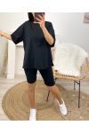 COTTON SET T-SHIRT + CYCLISYE MATCHING PE1494 BLACK