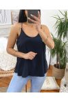 FANTAZYJNY TOP NA PASKU PE1428 CZARNY
