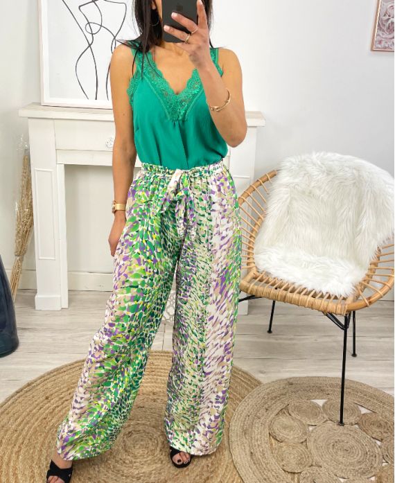 PALAZZO PE1458 PANTALON GREEN