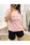 BAUMWOLL-T-SHIRT "YOU ARE GOLDEN" PE963 PINK