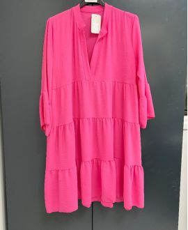 EVASEE DRESS PE983 FUSHIA