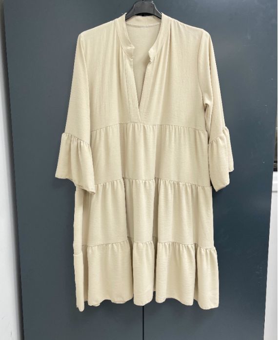 EVASEE PE983 BEIGE KLEID