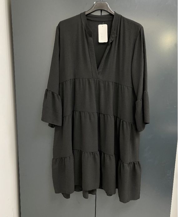 ROBE EVASEE PE983 NOIR