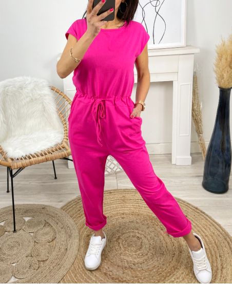 KOMBINACJA PANTALON PE1390 FUSHIA