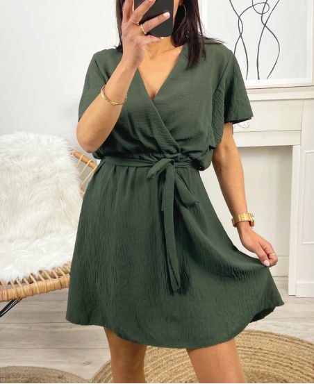 PE1098 VESTIDO VERDE MILITAR