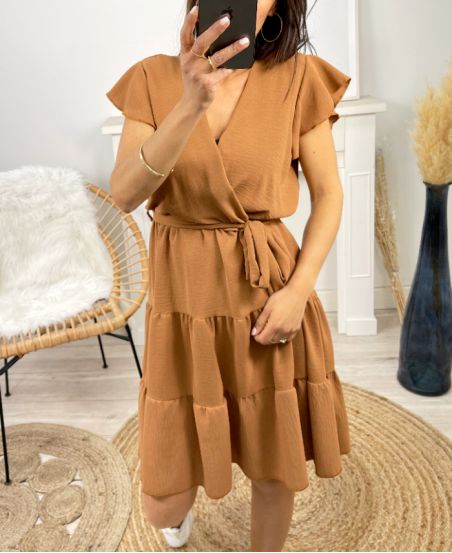 PE174 CAMEL DRESS