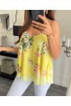 FLORAL TOP PE1170 AMARILLO