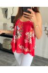 FLORAL TOP PE1170 ROOD